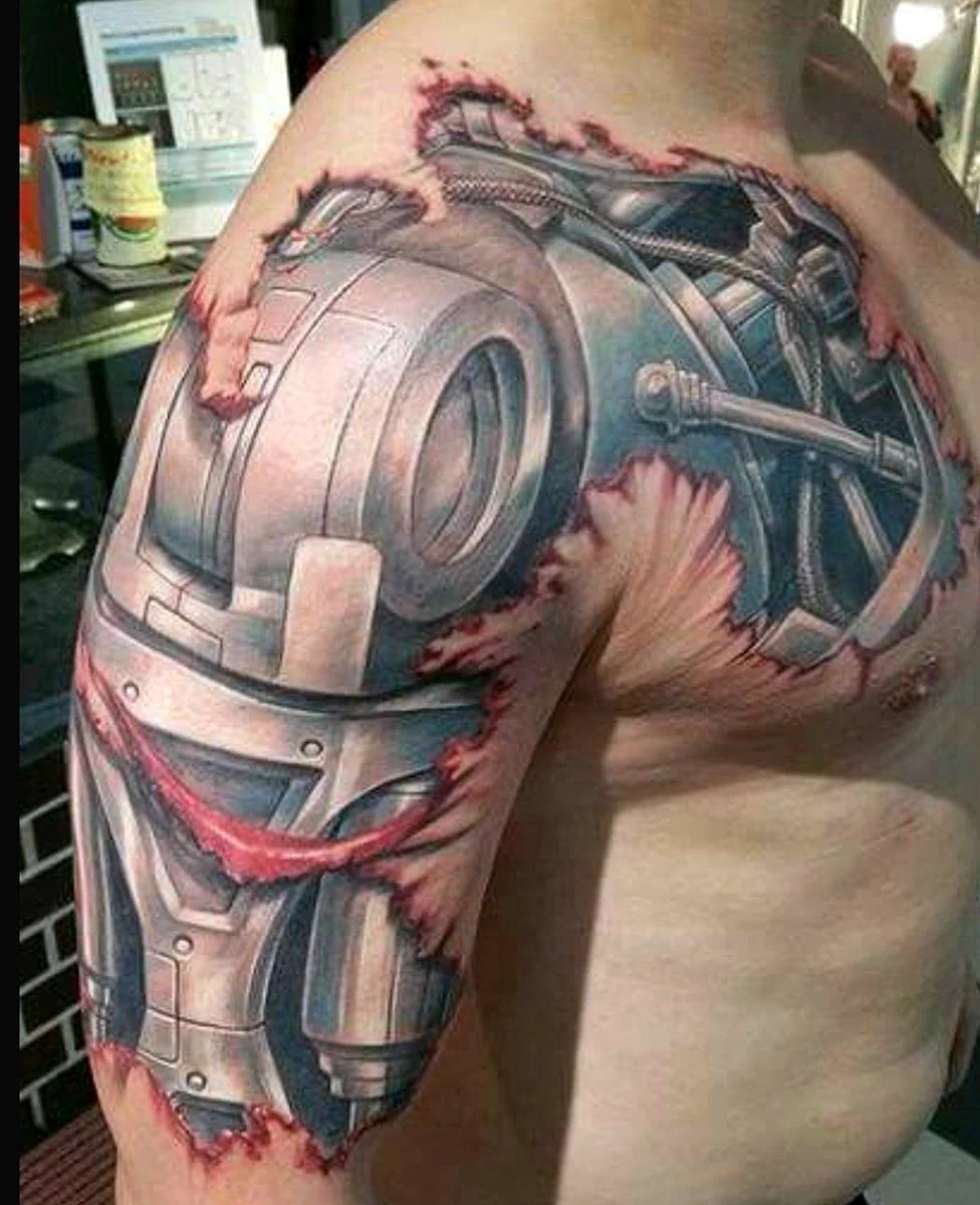 Terminator Arm Tattoo