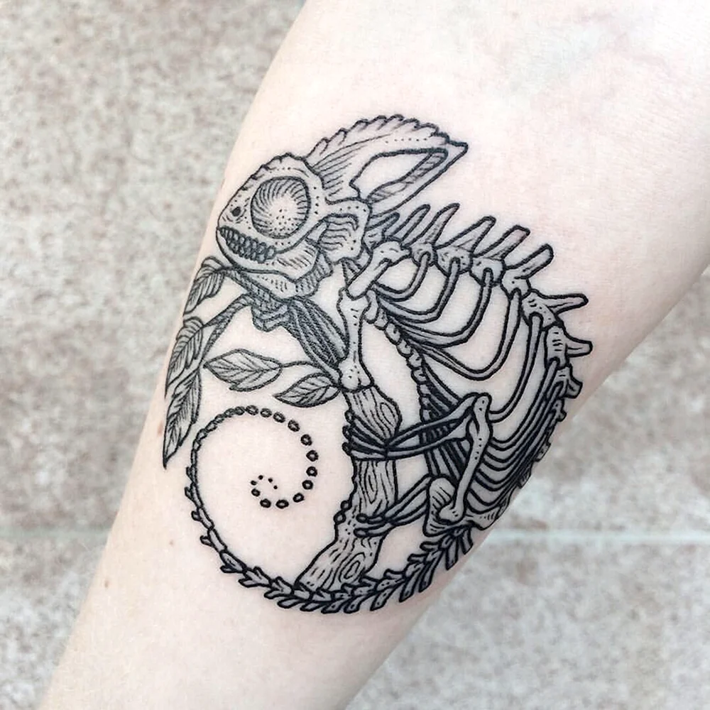 Tetovanie Chameleón