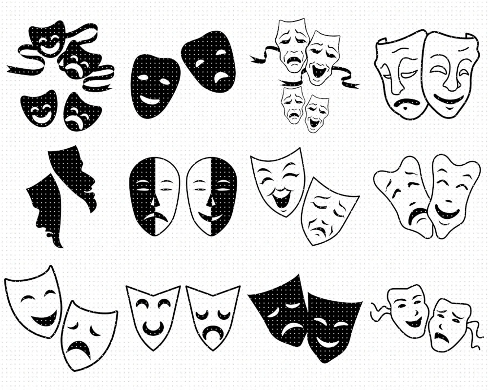 Theater Masks svg