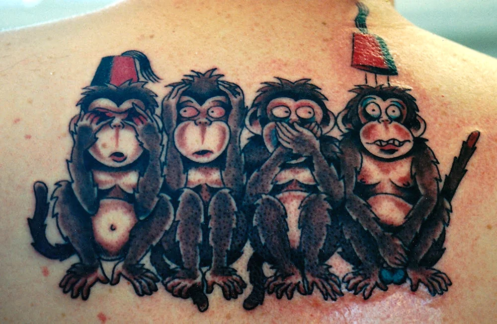 Three Wise Monkeys Tattoo