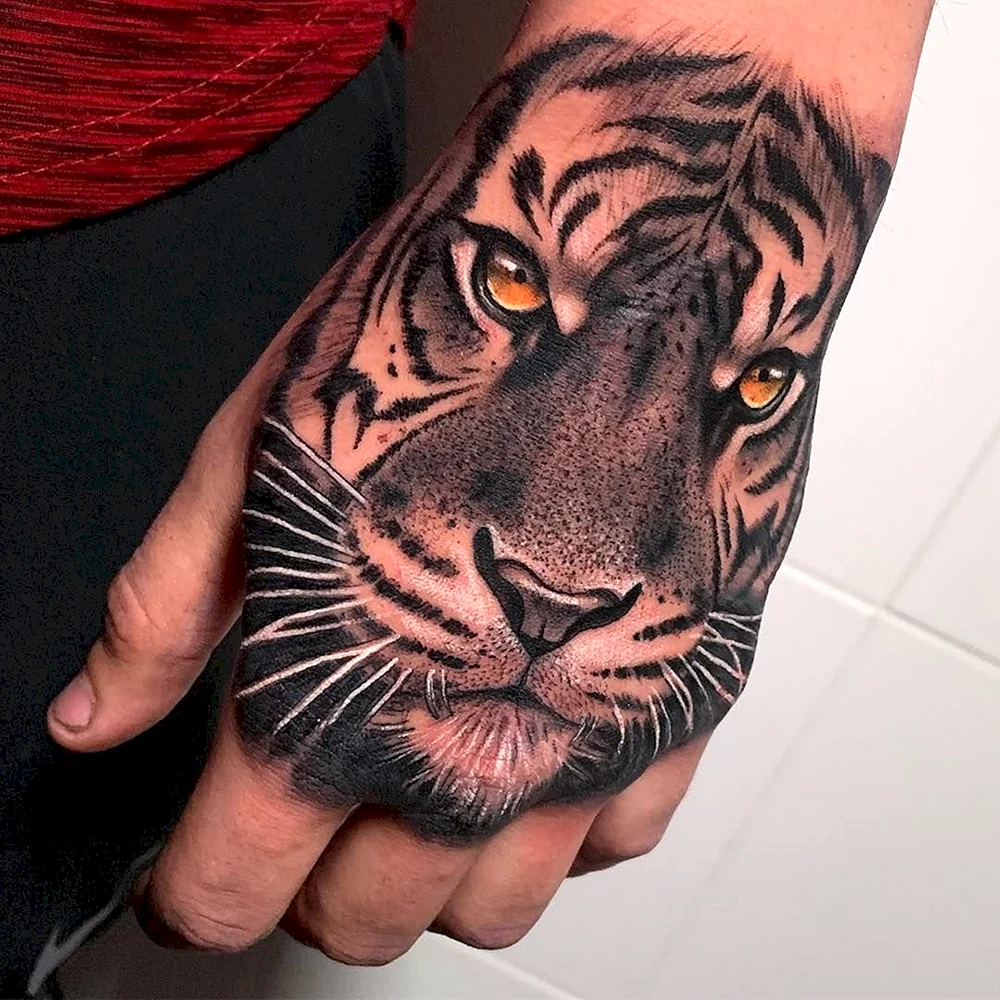 Tiger hand Tattoo