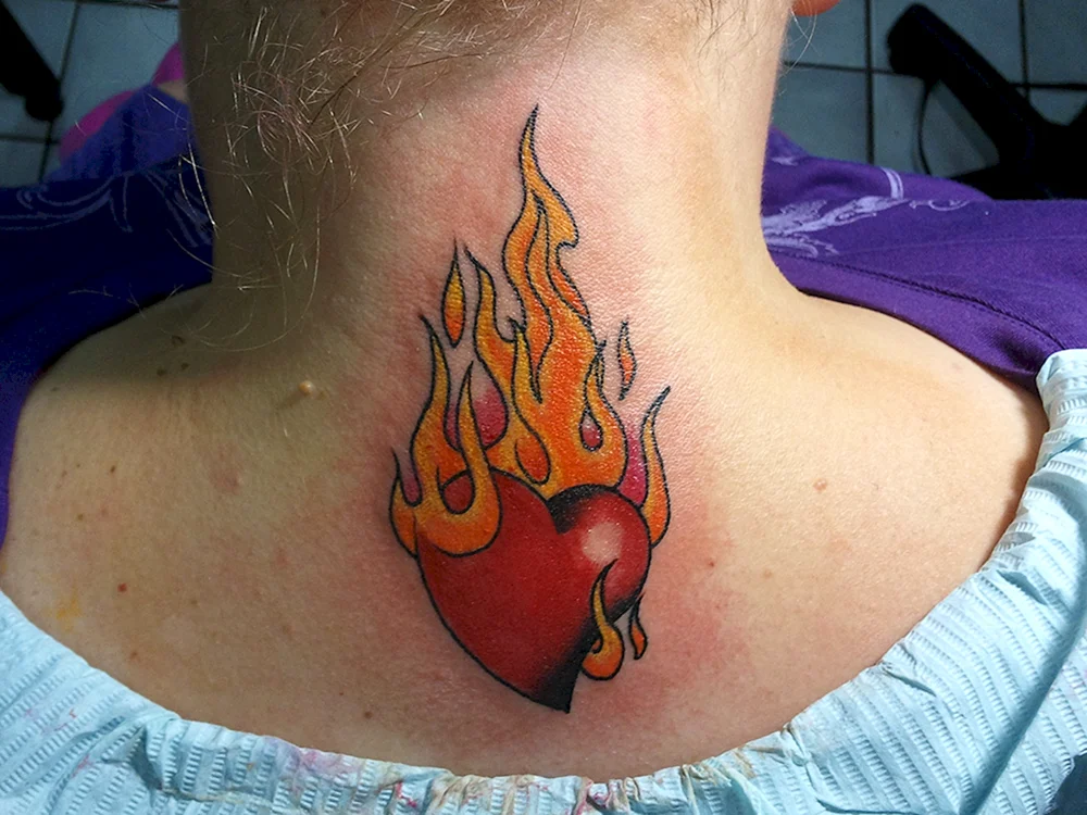 Torch Flame Tattoo