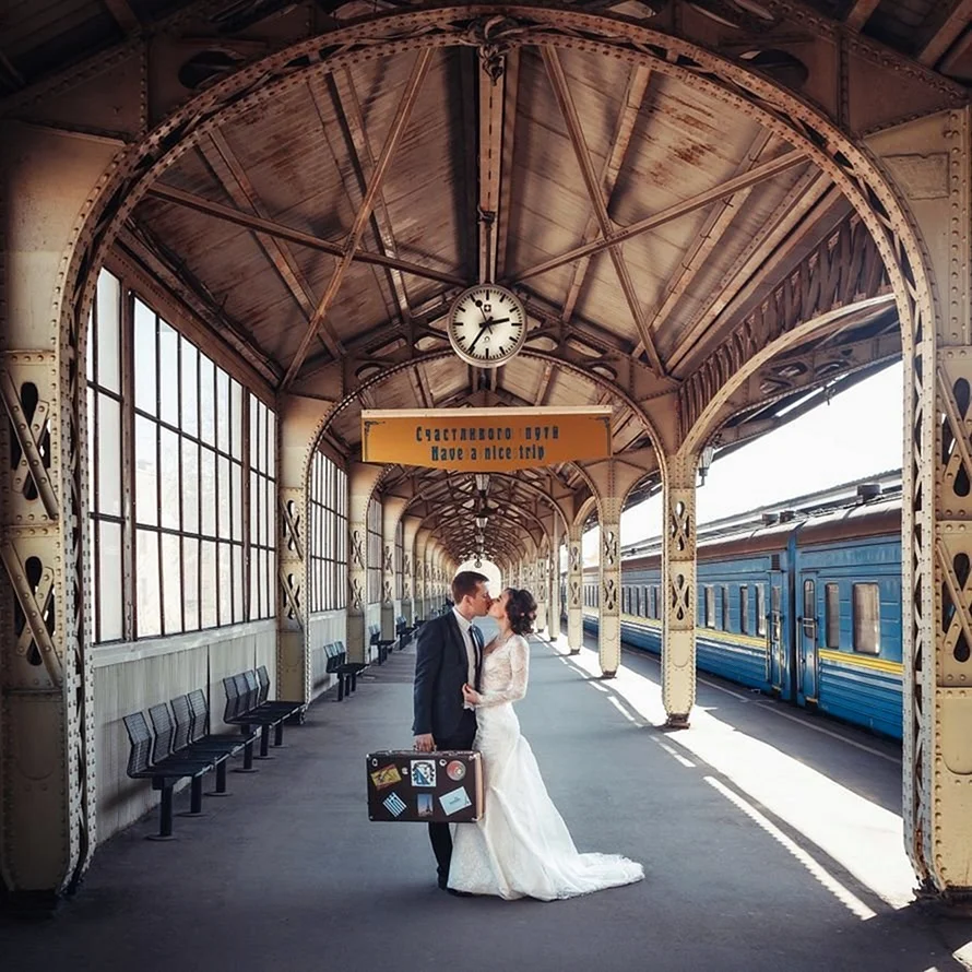 Train Wedding photo