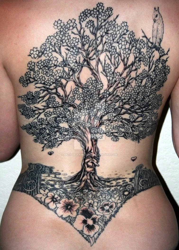 Tree of Life back Tattoo