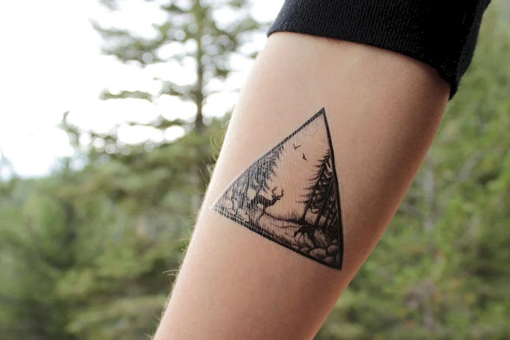 Triangle Forest Tattoo