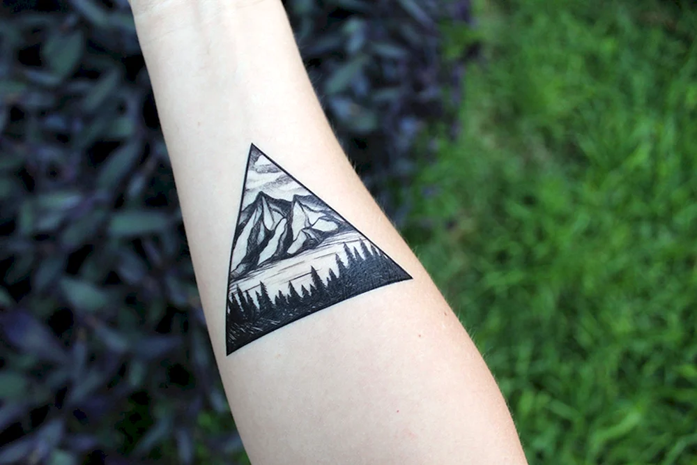 Triangle Forest Tattoo