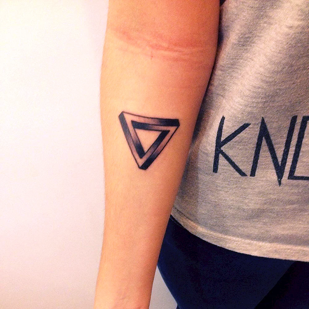 Triangle Tattoo hand