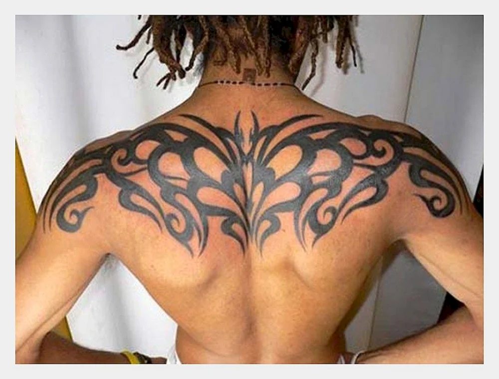 Tribal back Tattoo