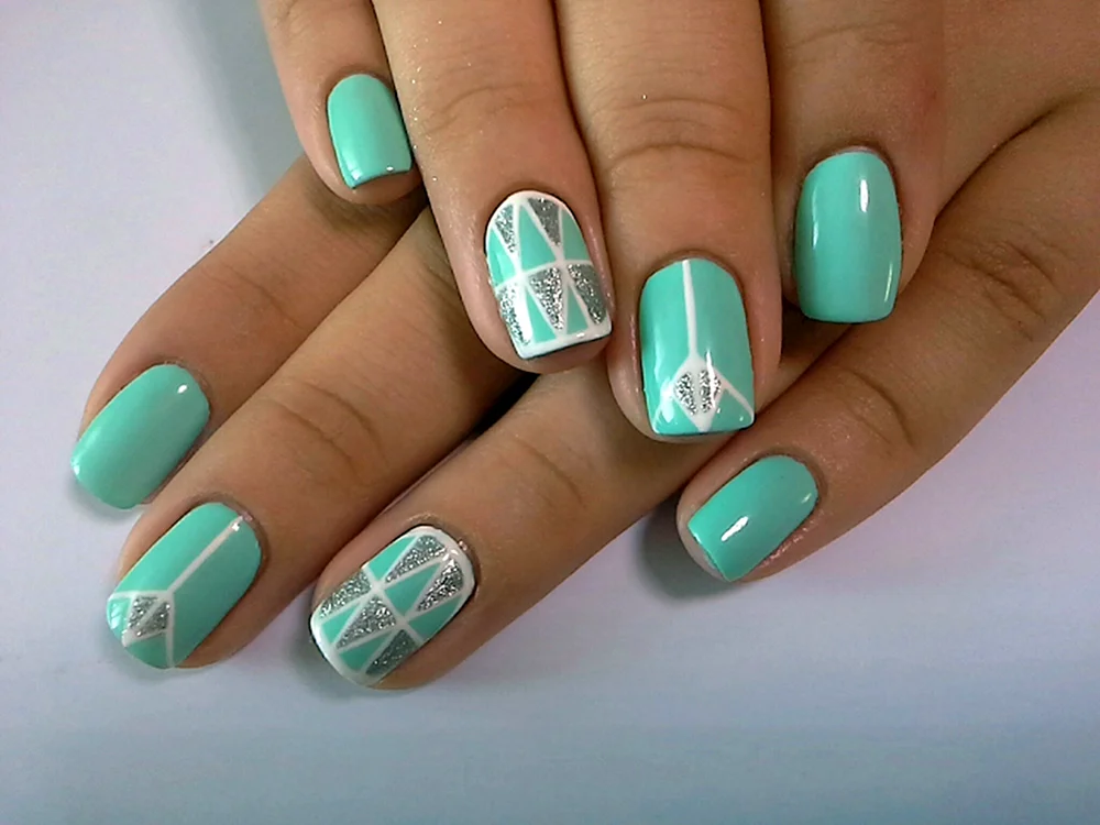 Turquoise Nails