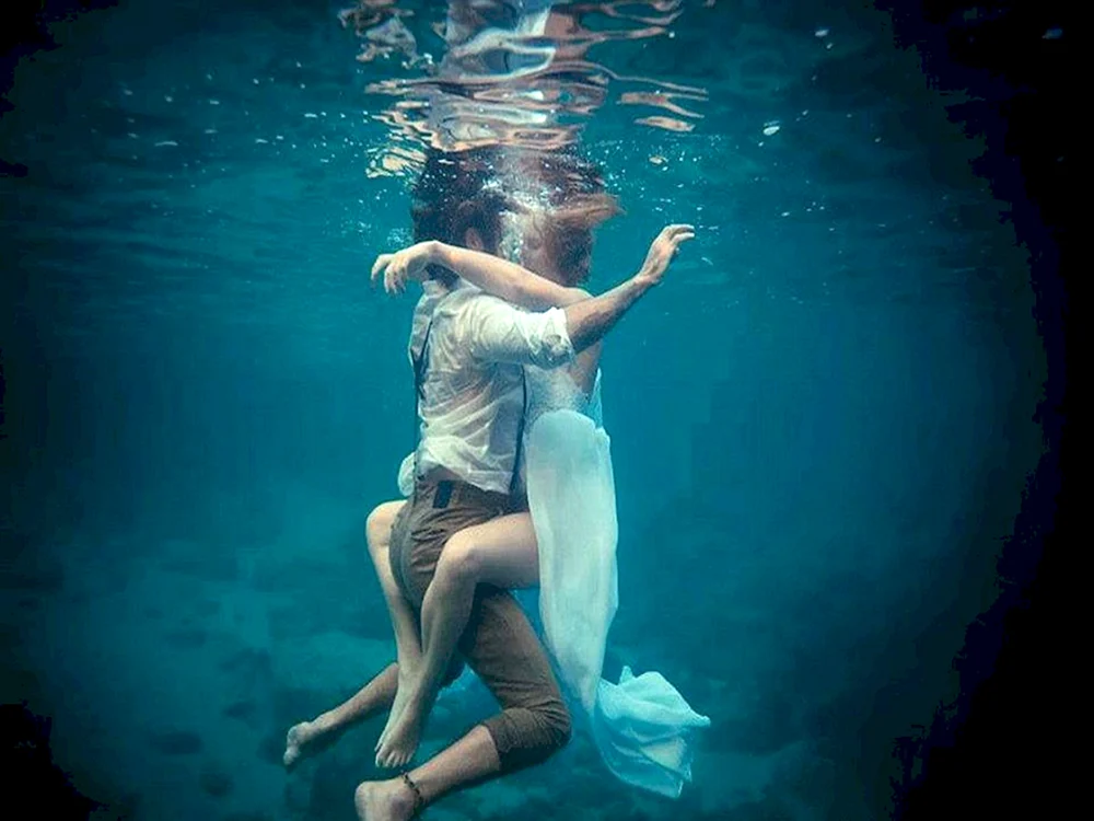 Underwater hug