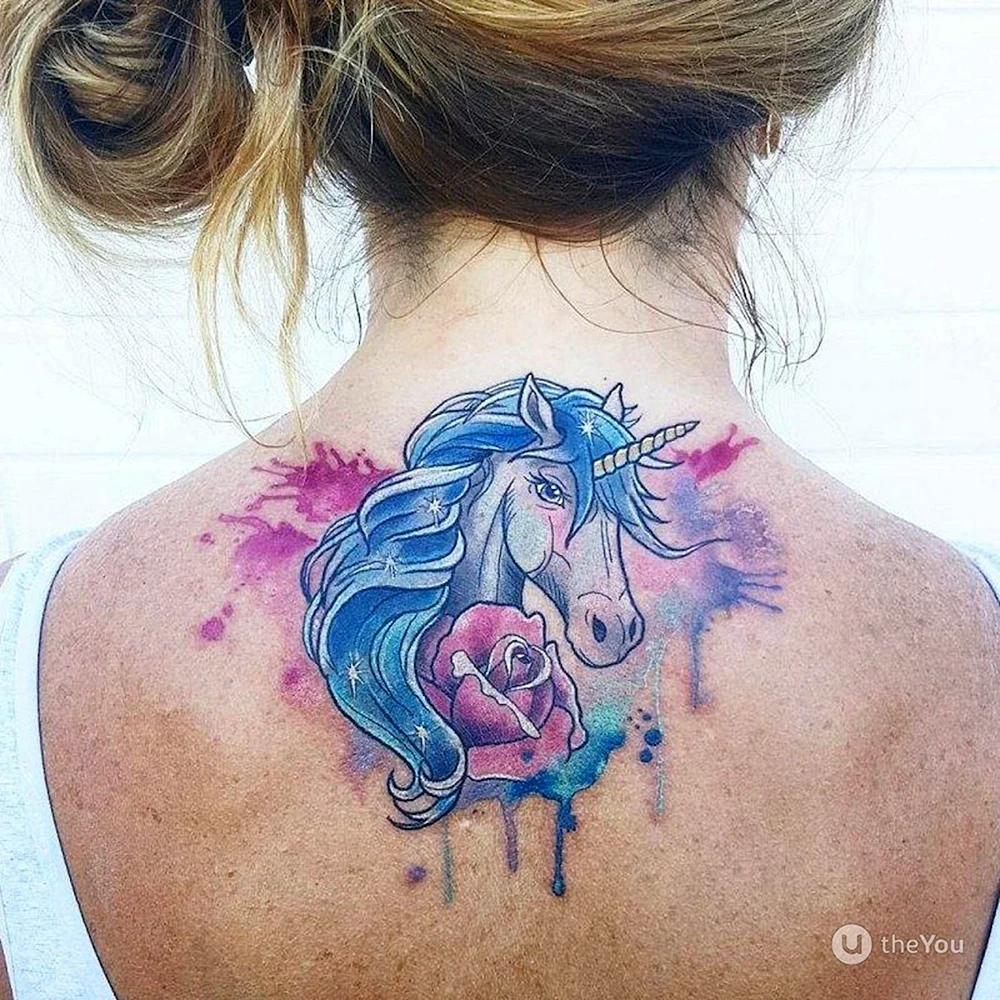 Unicorn Tattoo Color