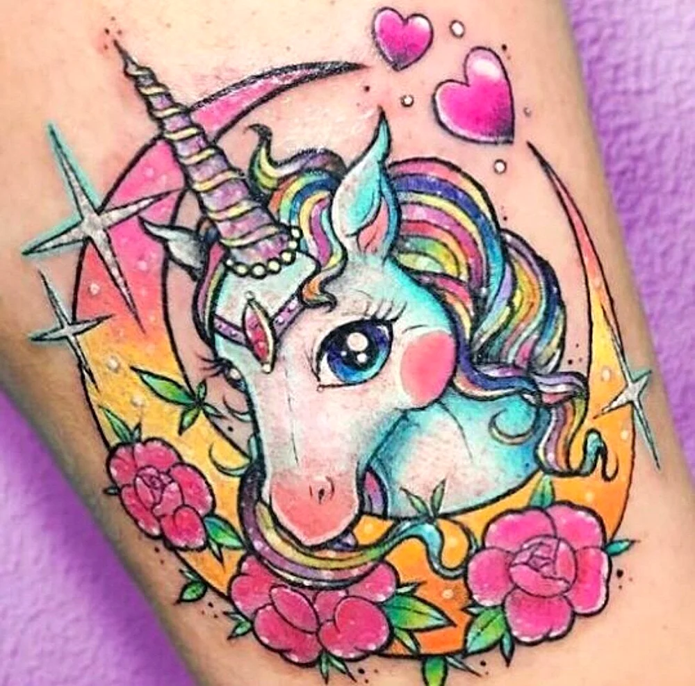 Unicorn Tattoo for girls