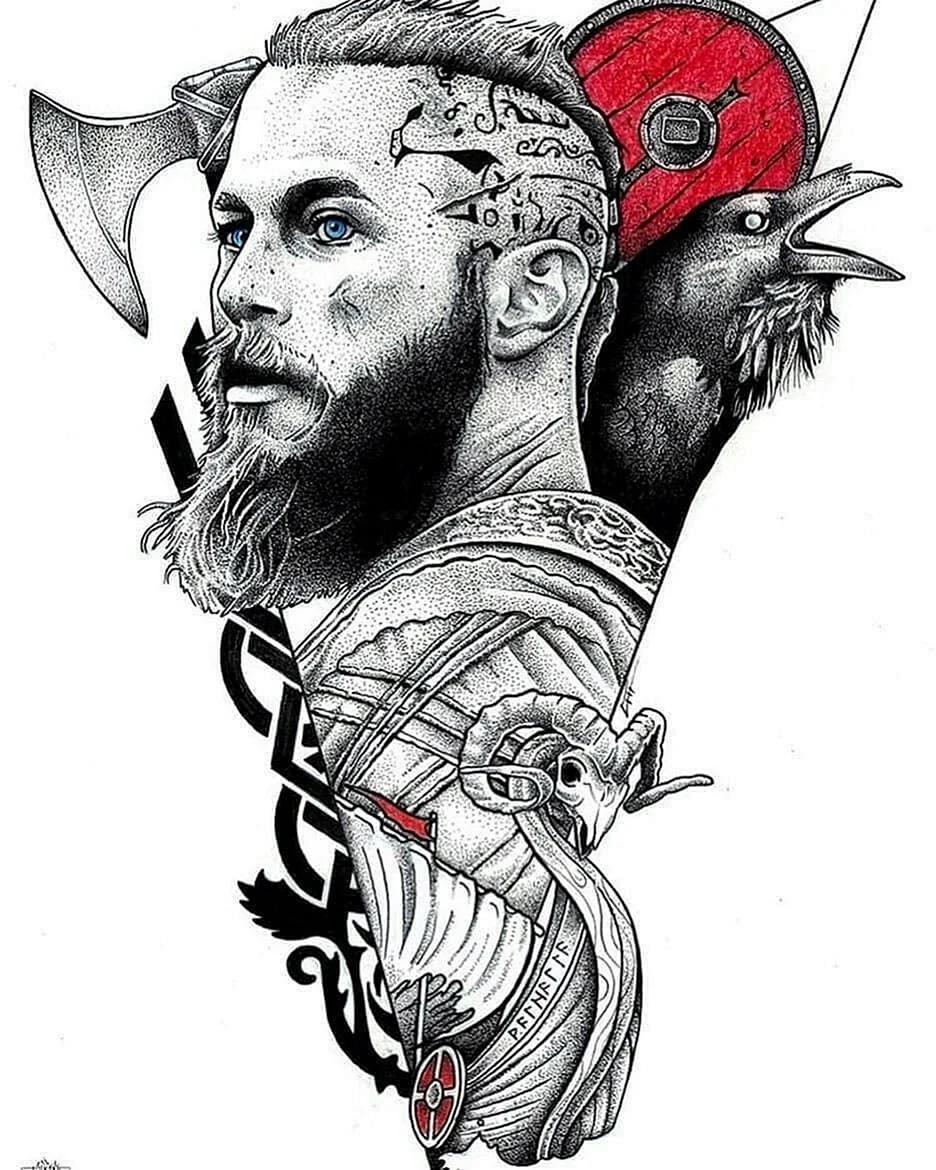 Viking Tattoo Sketch