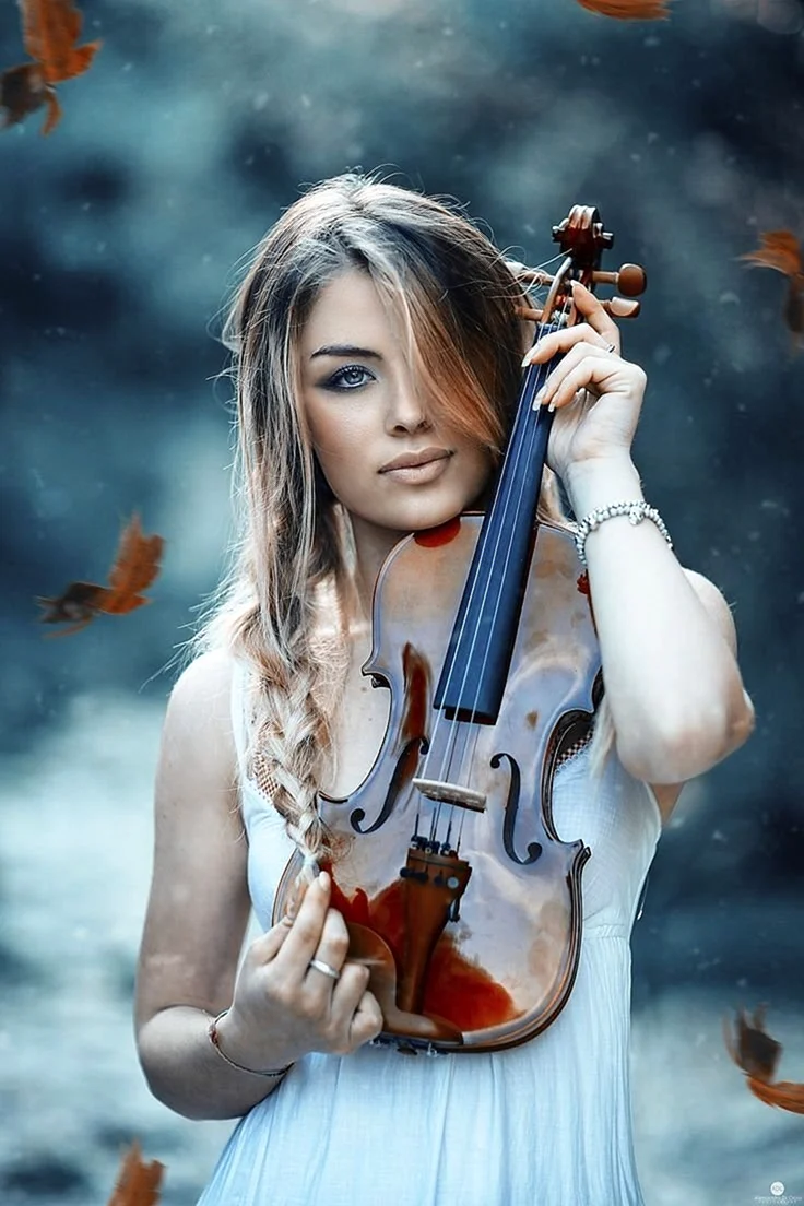 Violin with girl