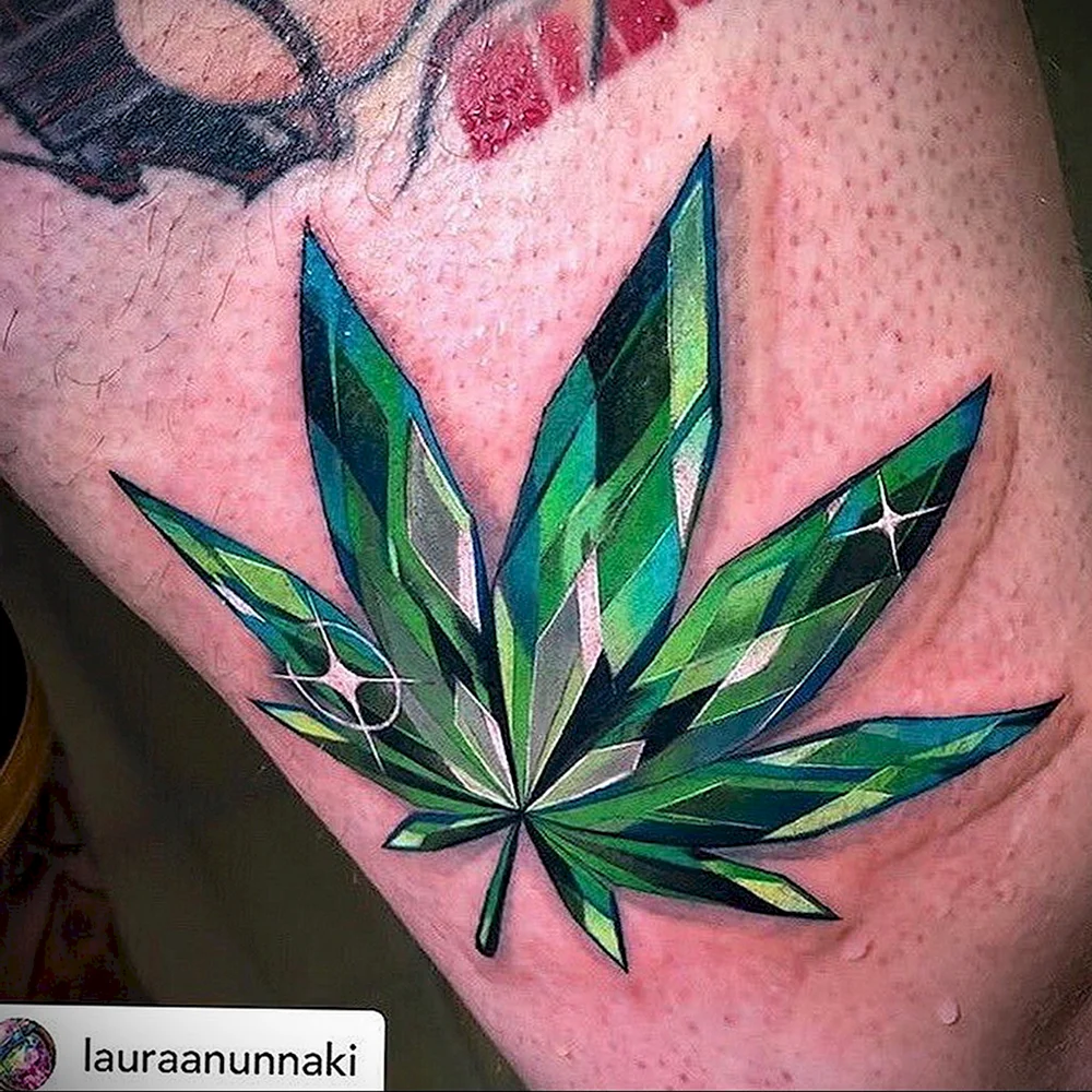 Weed tatto