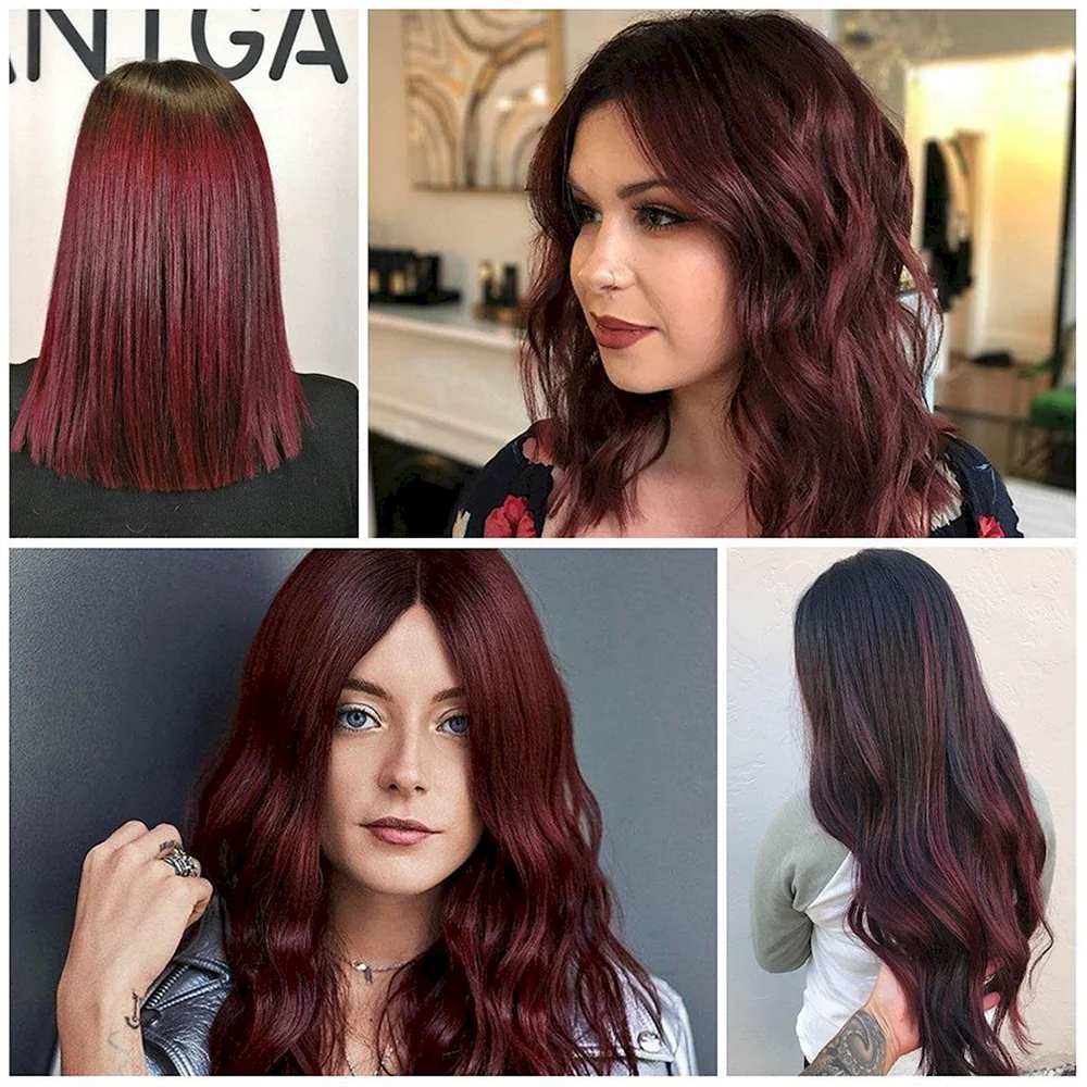 Wine hair Color