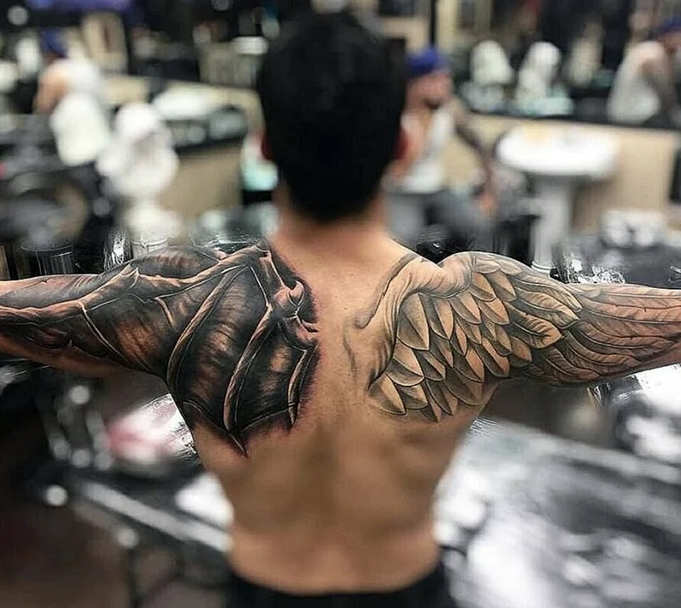 Wings Tattoo back
