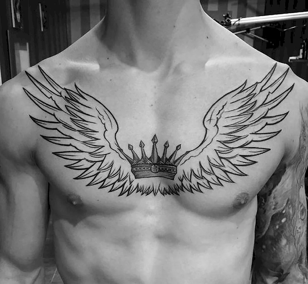 Wings Tattoos Chest