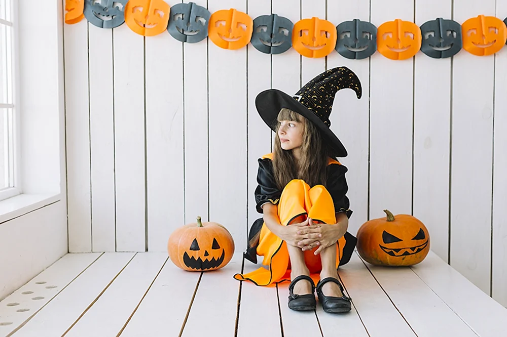 Witch and Pumpkin Halloween
