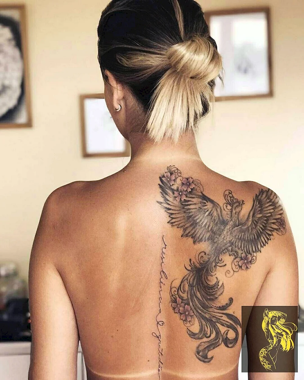Woman back Tattoo