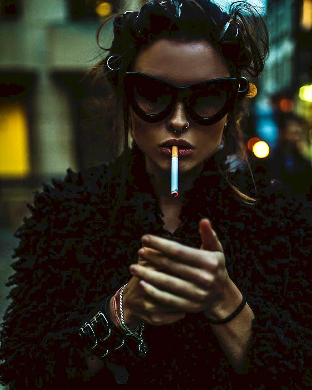 Woman cigarette