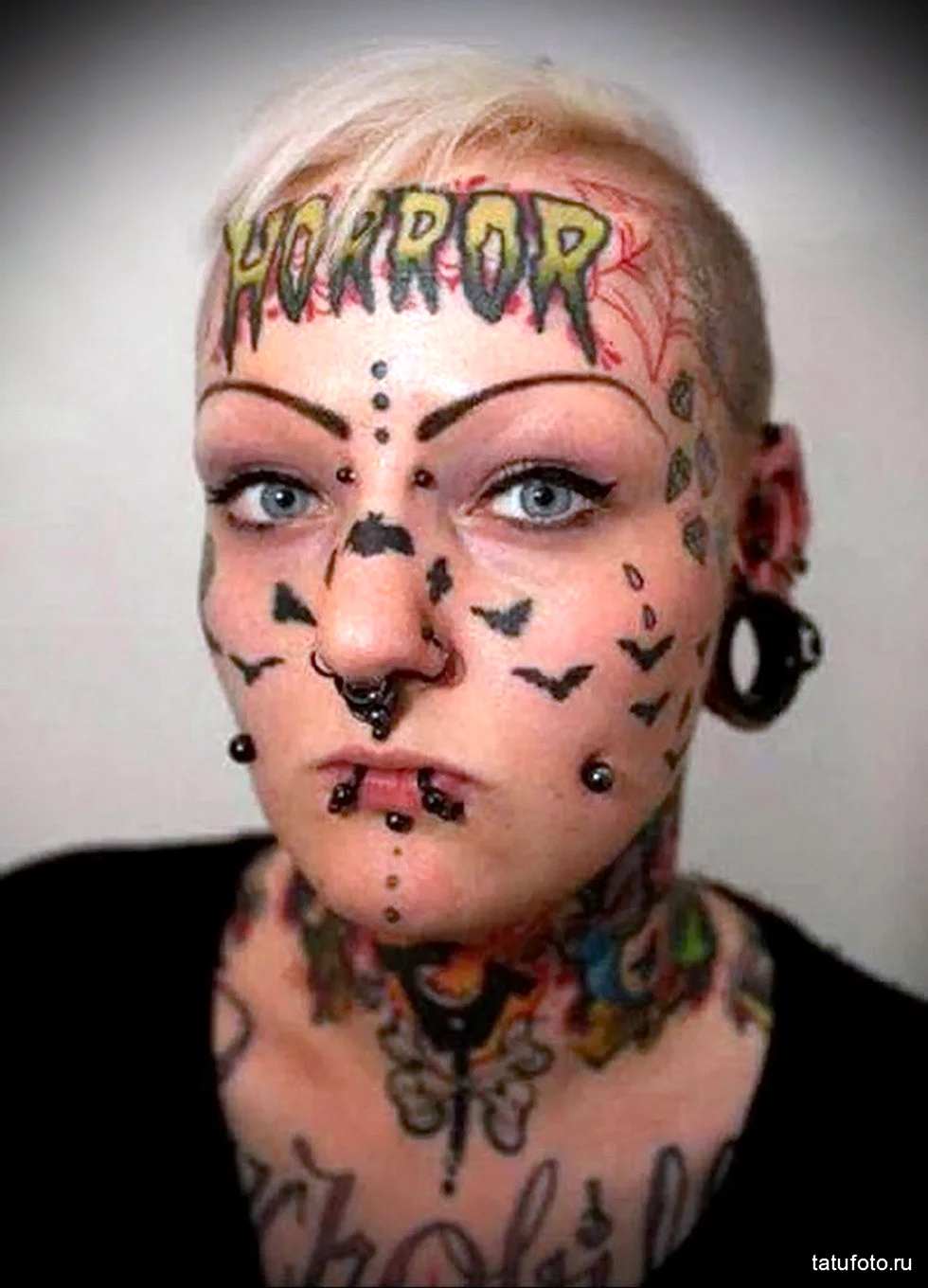Woman face Tattoo