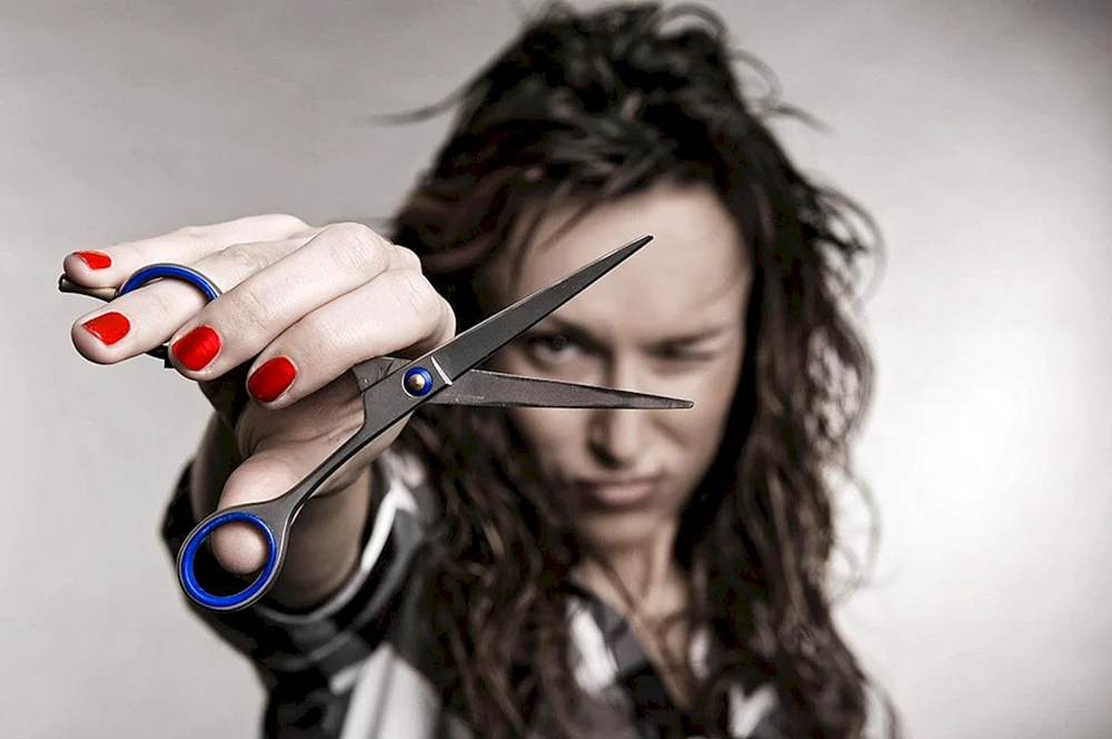 Woman with Scissors