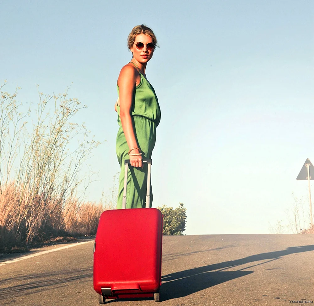 Woman with Suitcase