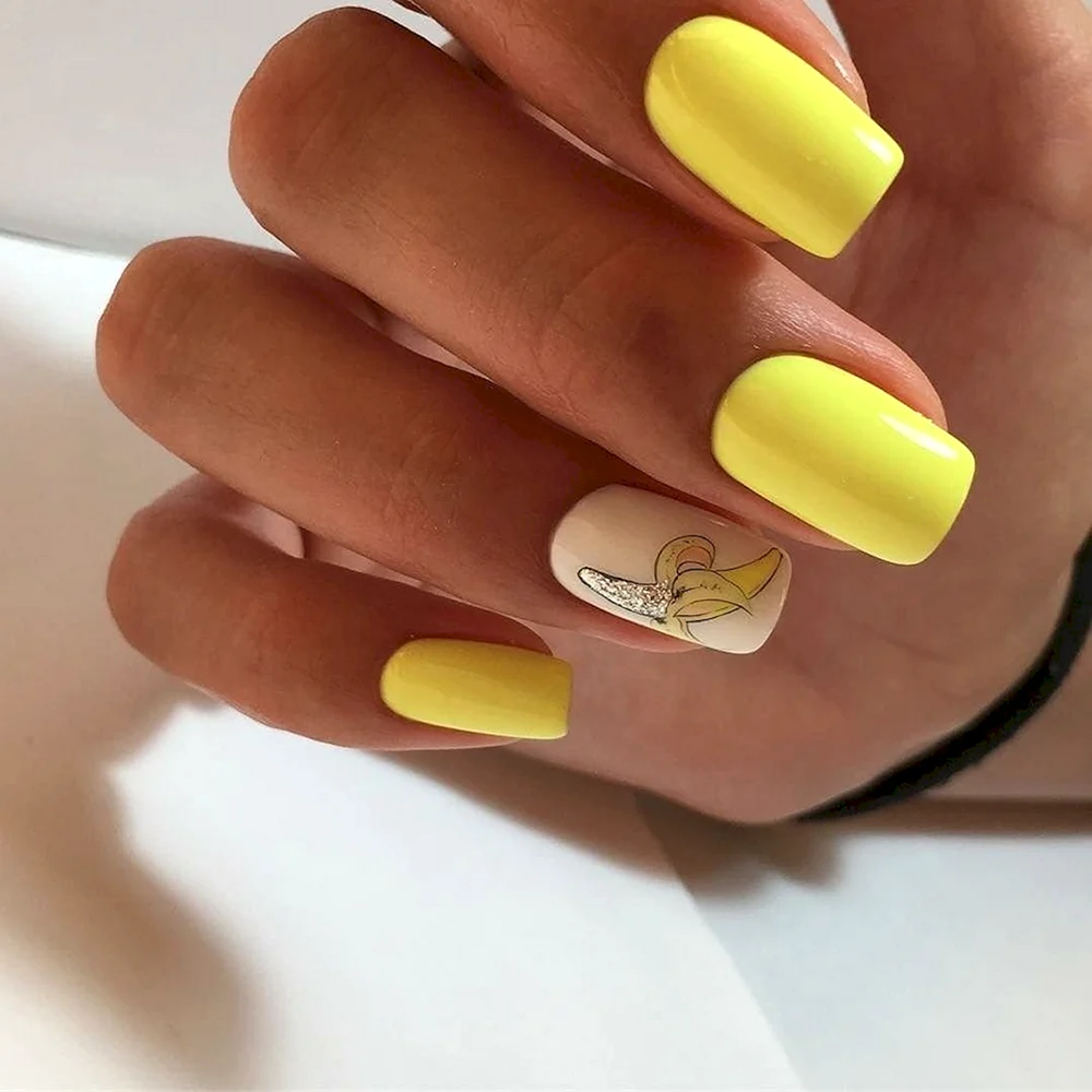 Yellow Manicure