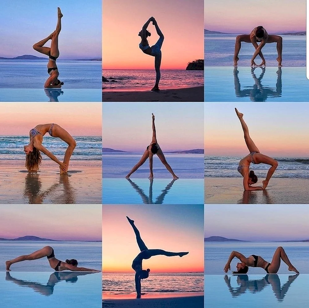 Yoga poses Photography