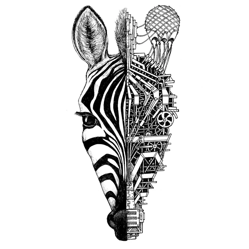 Zebra Tattoo PNG