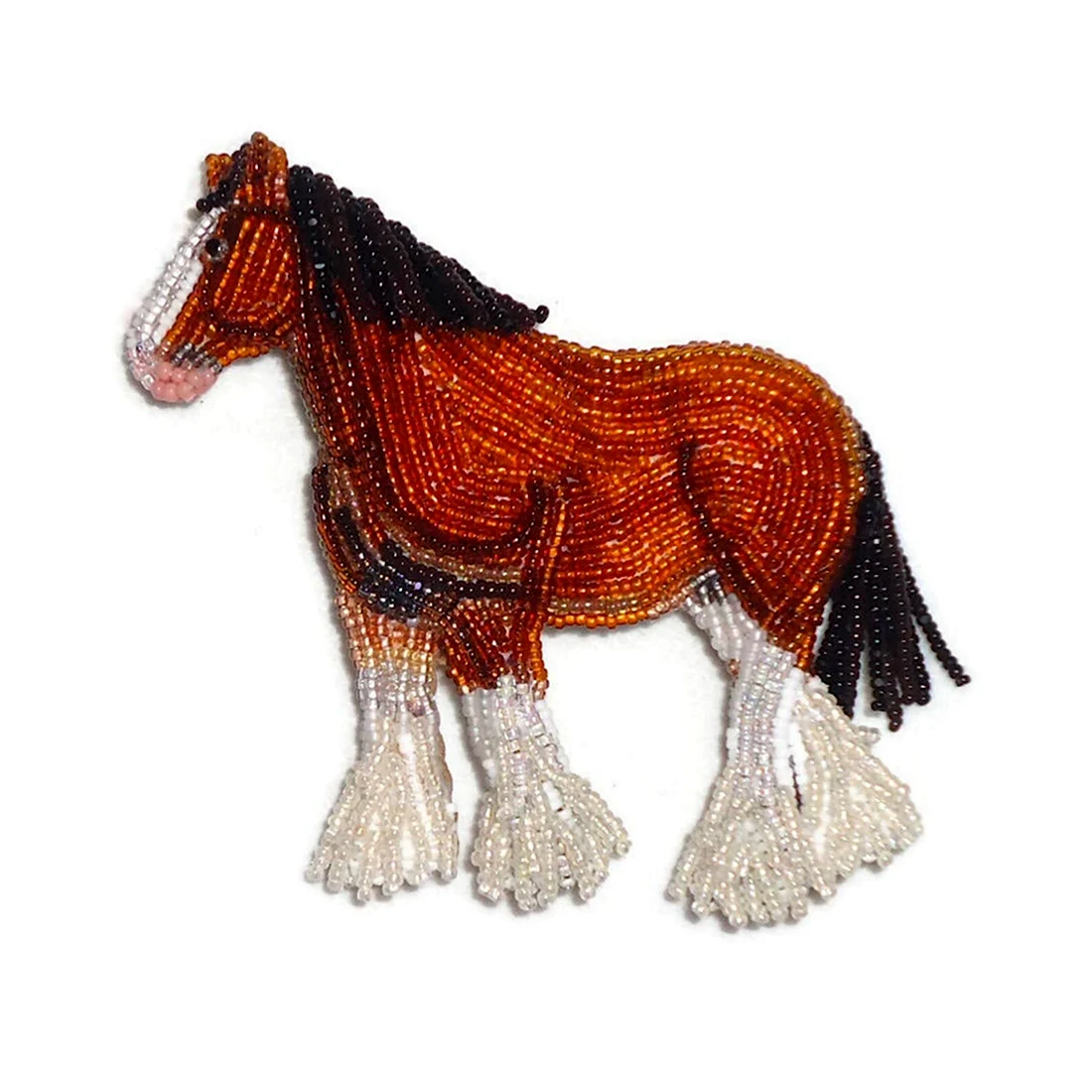 Лошадь из бисера