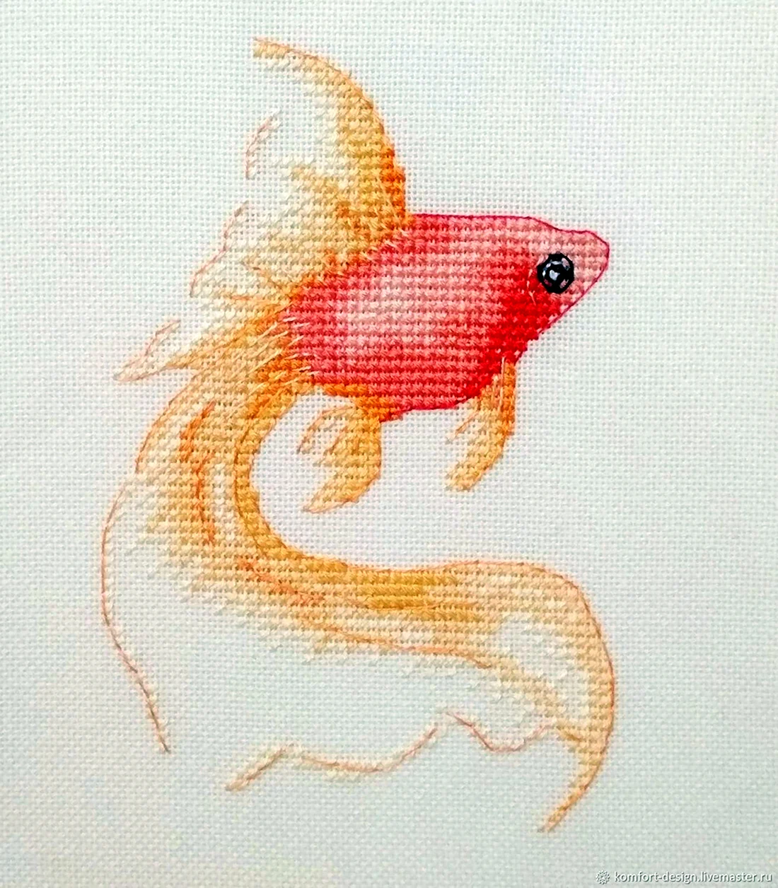 Схема Инны Пешковой Золотая рыбка