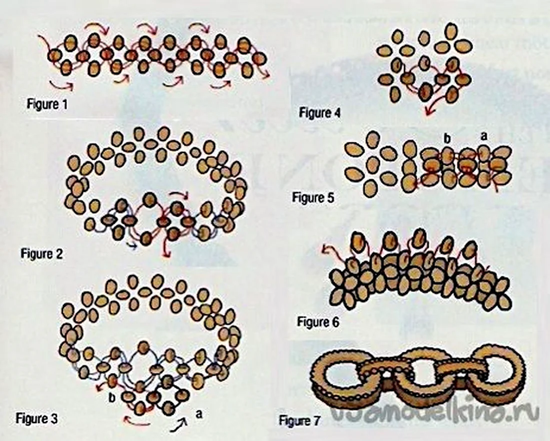 Схемы плетения из бисера Колечки